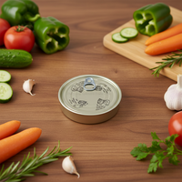 Couvercle de boîte JMT 404 #   FA 105mm Fermeture en fer blanc lisse à ouverture facile, revêtement en porcelaine blanche de qualité alimentaire, directement de l'usine
