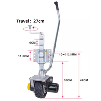Roue de Support de Roue Jockey Électrique Mini Mover 12 V 550W 2722kg 6.7 m/Min Vitesse 20.3cm Roue En Caoutchouc Solide