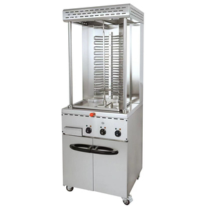 Asador Eléctrico Vertical para <span class=keywords><strong>Doner</strong></span> <span class=keywords><strong>Kebab</strong></span> <span class=keywords><strong>Turco</strong></span> con Bandejas de Acero Inoxidable para Restaurante - Product Image 6