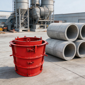 Moule en acier manuel pour tuyaux en <span class=keywords><strong>béton</strong></span> sur mesure, fourni par l'usine, pour la fabrication de tuyaux préfabriqués de drainage et de caniveaux - Product Image 6
