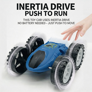 Voiture jouet à inertie double face pour enfants de 2 à 4 ans, garçons, design tout-terrain en plastique, durable et résistant aux chocs - Product Image 2