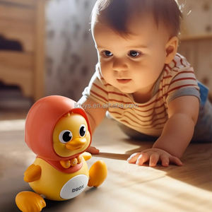 Lucky Toys jouet à piles éducatif Musical apaiser bébé apprentissage ramper magnétique Adsorption canard ensembles bébé sommeil jouet - Product Image 3