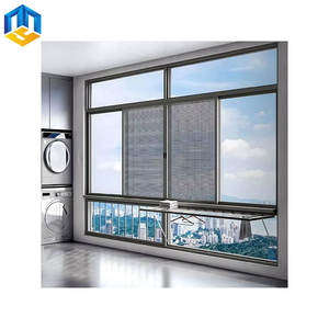 कस्टम आकार <span class=keywords><strong>3</strong></span> ट्रैक एल्यूमीनियम प्रोफाइल वाटरप्रूफ तूफान सबूत क्षैतिज एल्यूमीनियम स्लाइडिंग विंडो - Product Image 1
