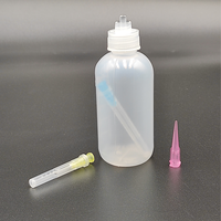 Flacon à embout Luer Lock de 30 ml, 50 ml, 100 ml et bouchon, flacon compressible en LDPE avec bouchon à aiguille pour usage industriel