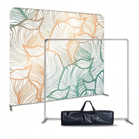 Support d'affichage en tissu extensible personnalisé avec impression pleine surface pour stand de salon professionnel OEM