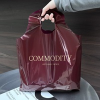 Sac de shopping grand format en tissu laminé transparent, personnalisé, écologique, imperméable et recyclable