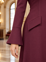 Robe Élastique Épaisse et Élégante EVE029 – Vêtement Musulman Islamique Haut de Gamme, Style Décontracté Quotidien