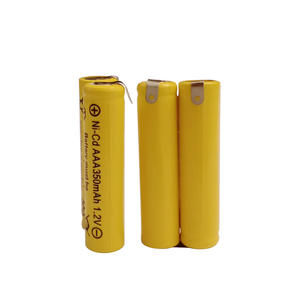 <span class=keywords><strong>AAA</strong></span>サイズ (No.7) 350mAh 2.4V <span class=keywords><strong>Ni-Cd</strong></span>充電式バッテリーはんだ付けタブ付き電気シェーバー用ヘアクリッパー & 芝生ランプ - Product Image 3