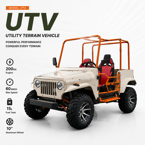 <span class=keywords><strong>Buggy</strong></span> tout-terrain UTV 200cc, roues en aluminium de 10 pouces, freins à disque hydrauliques, suspension à airbag, charge utile de 300 kg, réservoir de 15 L, kart pour adultes - Product Image 1