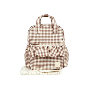 Sac à dos en toile à carreaux coréens BSCI, grande capacité, pour femmes, voyage quotidien, design personnalisé, vente en gros - Product Image 1