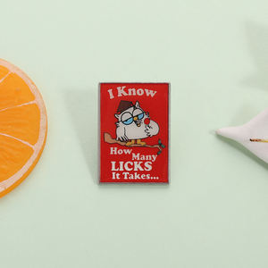 <span class=keywords><strong>So</strong></span> quante leccate ci vogliono spille di smalto divertente gufo cartone animato con spilla con spilla distintivo accessori per gioielli regalo per gli amici - Product Image 2