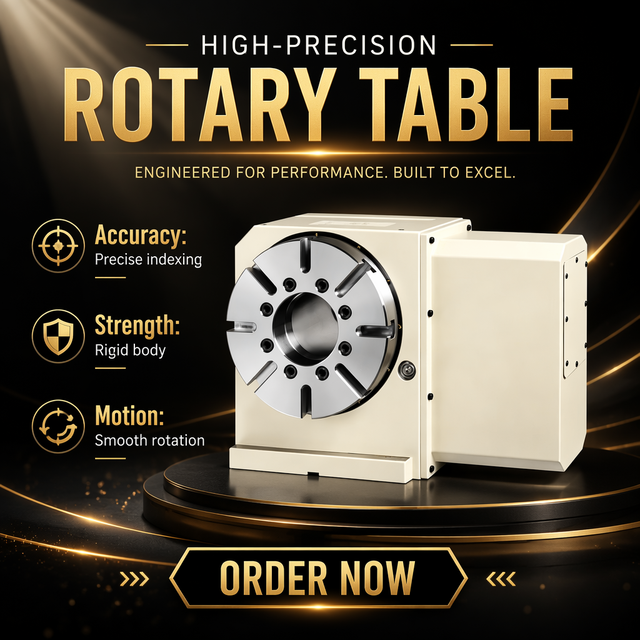 LEYO High Precision Automatic Industrial 4th Axis High-precision CNC Rotary Table Turntable