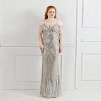 18581-S #2021 Nouvelle Arrivée Robe À Paillettes Durable Anti-Rides Femmes Sexy MomSuper Taille Robe, Grosse Dame. Robe grande taille