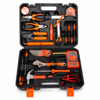 Kit d'outils d'électricien 37 pièces en acier au chrome-vanadium CRV, multimètre, tournevis, pinces, fer à souder, dénudeur de fils, étui rigide OEM