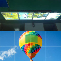 Panneaux de plafond lumineux décoratifs pour salle de bal, effet ciel étoilé, 600x1200, étoiles lumineuses, avions, lumières de plafond