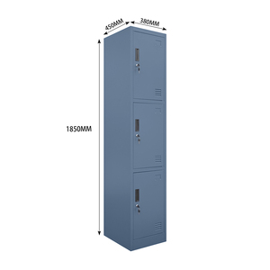 Armoire de rangement en métal de haute qualité pour salle de sport, école, bureau-Casiers en acier durables avec serrure à clé - Product Image 3
