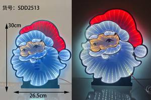 Specchio Infinito con Pupazzo di Neve Natalizio e Babbo Natale, Segnale di <span class=keywords><strong>Stop</strong></span>, Cubo Infinito per Luci a Tunnel - Product Image 5