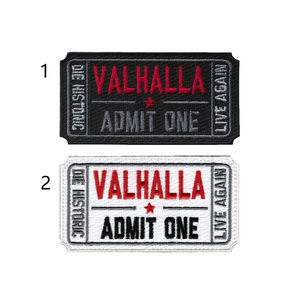 SpaceAutoチケットバルハラは、1つの刺Embroideredされた戦術的なモラールバッジフックとループアームバンド刺Embroideryパッチを認めます - Product Image 2