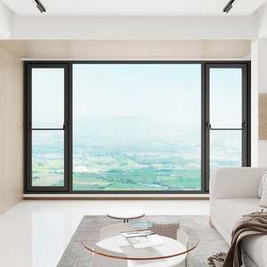 Fenêtres coulissantes horizontales économiques avec cadre en aluminium Fenêtres en aluminium à double vitrage pour l'installation dans les maisons - Product Image 1