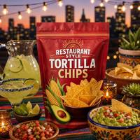 Sachet Doypack Personnalisé Imprimé avec Fermeture Zip pour Chips de Tortilla, Emballage Alimentaire Refermable en Plastique de Qualité Alimentaire