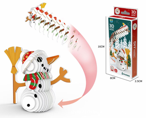 Popular niños juguetes educativos para la primera infancia niños Manual DIY montaje 3D papel Animal <span class=keywords><strong>Navidad</strong></span> rompecabezas - Product Image 6