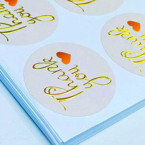 Private Label Custom Logo <b>Sheet</b> Thank You Paper Sticker - Product Image 5