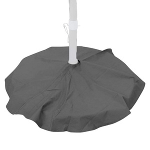 Funda para Base de Sombrilla de Patio, Tela Oxford Gris, Impermeable, Diseño Minimalista, Protector Solar - Product Image 1