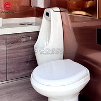 Remorque de toilette portable sur mesure avec caractéristiques personnalisées et remorque de toilettes de construction de qualité supérieure