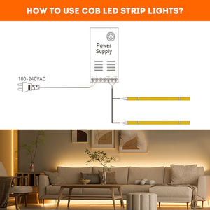 Tira de Luz LED COB Flexible de 12V con PCB de 4.5mm para Sala de Estar, Techo, Pared de Fondo, Armario, Vitrina - Product Image 4