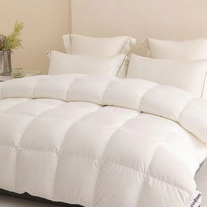 لحاف فندقي مخملي بحجم كينج، لحاف أبيض بشعار مخصص، لحاف خفيف الوزن وناعم - Product Image 6