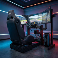 Siège baquet de course réglable sur mesure avec dégagement rapide, matériaux et couleurs optionnels pour cockpits de simulateur de course
