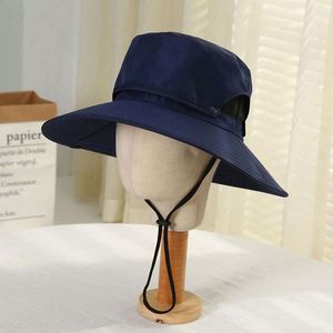 Sombrero de Pescador Desmontable para Verano, Transpirable, de Color Sólido, Informal, para Viajes, Deportes, Fiestas y Pesca - Product Image 3