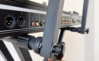 Support de contrôleur numérique pour lecteur de disques DJ, support de clavier pliable à double tube, support de clavier épais réglable, accessoires de support soudé ST022702