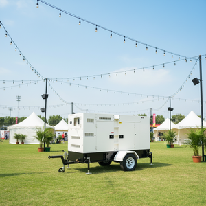 Mobiele dieselgenerator 80KW 100KVA stil, aanhangwagen, éénfase/driefase, 50Hz dieselaggregaat - Product Image 1