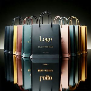 Customizable Luxury Recyclable <b>Paper</b> Gift Shopping Bag With Custom Logo Ideal for Small Business & Gifting - Product Image 1