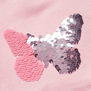 Nuevo Estilo de Vestidos para Niñas, de Algodón, con Estampado Floral, Botones, Manga Larga, Color Rosa - Product Image 4