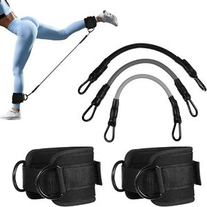 Bande de résistance élastique pour entraînement des jambes, 10-20-30 livres, sangle de cheville, câble de fitness pour le remodelage des jambes et l'entraînement des fessiers - Product Image 1