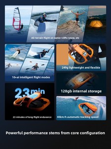 [Nuevo] Dron <span class=keywords><strong>Hafu</strong></span> AQUA para Deportes Acuáticos con Cámara Voladora 4K HD, Antivibración, IA Inteligente para Seguir/Evitar Obstáculos, Ideal para Principiantes - Product Image 4