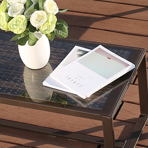 Divano moderno da esterno in rattan con terrazza, mobili da giardino economici di alta qualità, divano in vimini di lusso, set 4 - Product Image 4