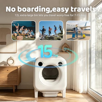 Litière automatique intelligente 95L avec contrôle par application, nettoyage automatique, protection multi-capteurs, faible bruit – Fournisseur de toilettes pour chats