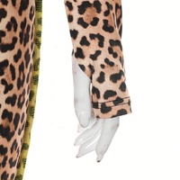 Nieuwe collectie populaire herfst-winter 2025 dameskleding luipaardprint tweedelig broekpak