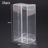 Cajas Plegables de Plástico Transparente Populares, Cajas de Exhibición de PET Transparente de 0.35mm de Grosor para Empaque de Juguetes Pequeños