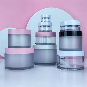 Customized 200ml 8oz Empty <b>Plastic</b> <b>Jars</b> Frosted PET 250ml Luxury <b>Jars</b> for Body Butter Jars100ml 120ml <b>Jars</b> with Lid - Product Image 2