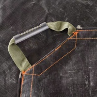 Bâche en HDPE imperméable et robuste avec bord renforcé à fermeture éclair, couverture de bâche pour plateau de camion, taille extra large sur mesure