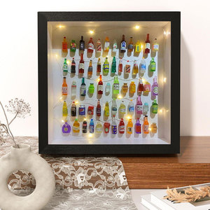 Chất lượng cao 8*10 inch 3D gỗ khung hiển thị hộp bóng sâu với kính cho trang trí nội thất cảnh quan hoa khung ảnh - Product Image 4