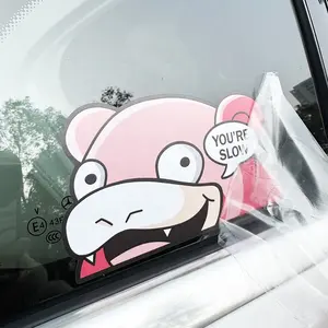 Kustom Peeker tahan air tahan matahari mobil Decal laminasi vinil lucu lucu Anime Kawaii stiker holografik