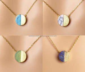 925 plata esterlina negro encanto collar de piedras preciosas mate acabado en oro vermeil - Product Image 5