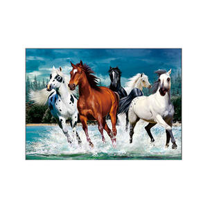 ホームデコレーション動物ポスター<span class=keywords><strong>3D</strong></span>フレーム馬のデザインとレンズ写真 - Product Image 2