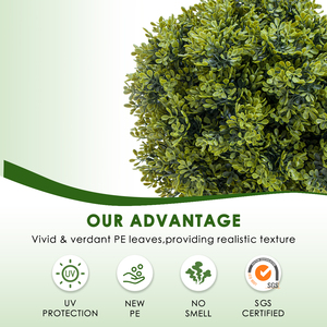 PZD-1-201A высококачественный натуральный пластиковый зеленый Милан травяной шар куст дерево Топиарий искусственная зелень растения кустарники - Product Image 4