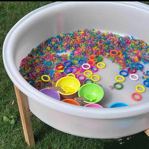 Plateau sensoriel avec surface texturée, table à sable et à eau, bac sensoriel, jeu sensoriel pour les tout-petits et les enfants - Product Image 4